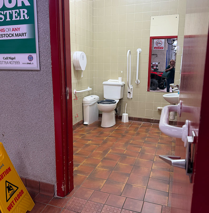 Accessible Toilet close to the Littondale Entrance